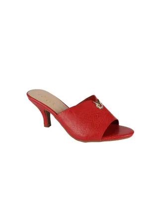 Michelle Morgan Ladies Kitten Heel 213RC001 Red 