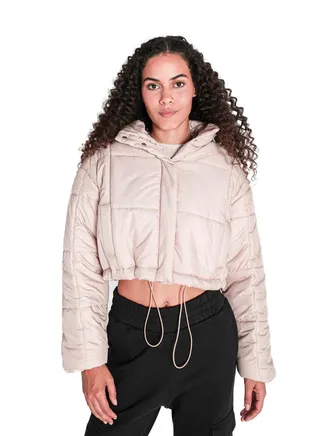 PUFFER JACKET WITH HOODIE 
