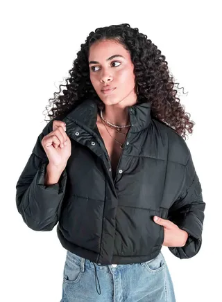 PUFFER JACKET WITH HOODIE 