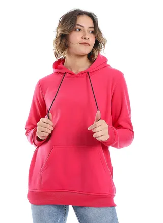 WomenClosed Hoodie With Front Pocket 