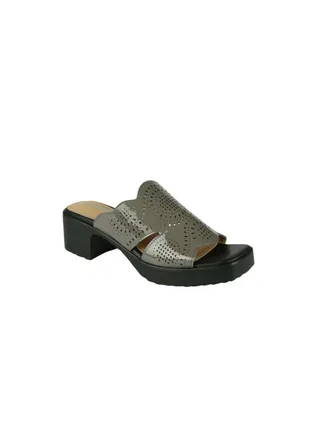 Michelle Morgan Ladies Block Heel 2307-6 Grey 