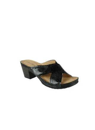 Michelle Morgan Ladies  Block Heel 221-8 Black 
