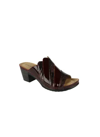 Michelle Morgan Ladies  Block Heel 221-2 Bordo 