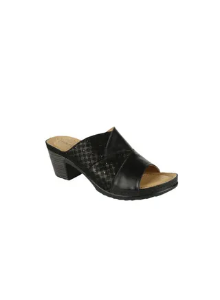 Michelle Morgan Ladies  Block Heel 221-7 Black 
