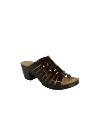 Michelle Morgan Ladies  Block Heel 221-5 Brown 