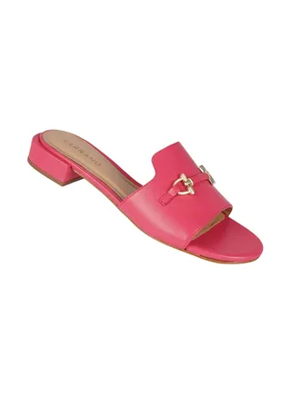 Carrano Ladies Open Mule Chain Strap Low Block Heel 355004C Cab0723 