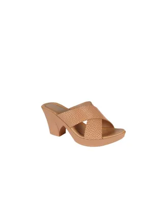 092-2427 Michelle Morgan Ladies Block Heel Sandals  19017-L12 Beige 36 