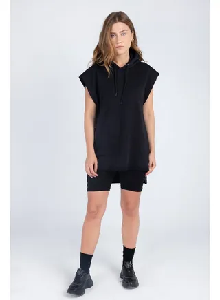Women SLEEVELESS HOODIE 