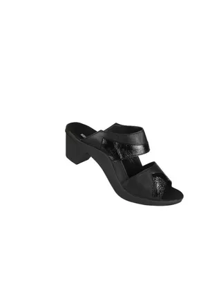 Romika Ladies Block Heel Sandals 27155-AR625 100 Black 