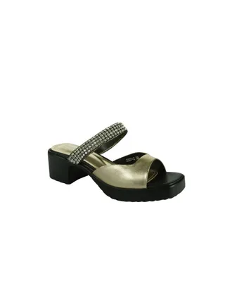 Michelle Morgan Ladies Block Heel 2307-2 Gold 