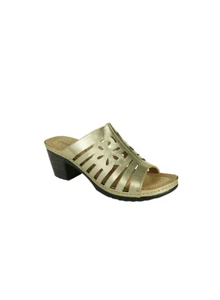 Michelle Morgan Ladies  Block Heel 221-5 Gold 