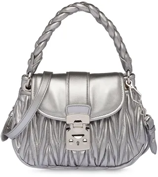 Matelassé shoulder bag