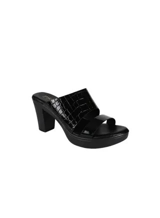 Michelle Morgan Ladies Block Heel Sandals 913RJ076 Black 