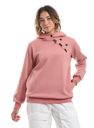 WomenClosed Hoodie With Front Pocket 