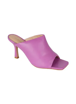 Carrano Ladies Open Mule Leather Thin High Heels 321031 Cab0624 