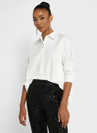 Puff Sleeve Button Down Shirt