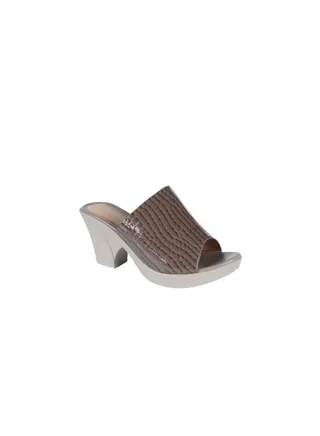 092-2422 Michelle Morgan Ladies Block Heel Sandals  19017-L11 Grey 36 