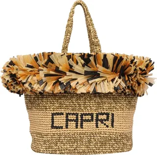 Large Tote With Logo And Fringes