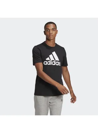 Essential Logo Printed Crew Neck T-Shirt Black/White 