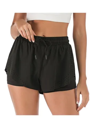 Comfortable Quick Dry Running Shorts Black 
