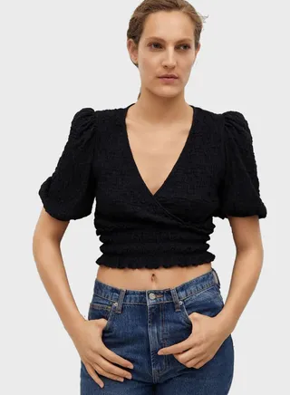 V-Neck Crop Top 