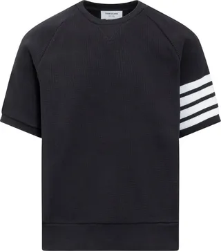 Thom Browne 4-Bar Striped Crewneck T-Shirt