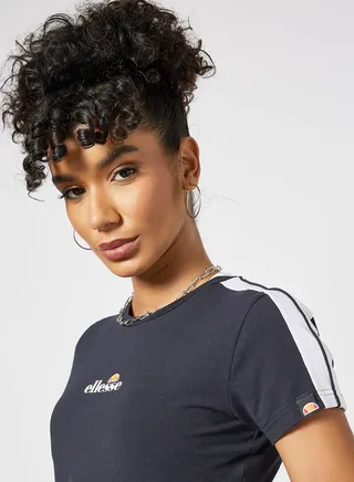 Latus Cropped T-Shirt Black 