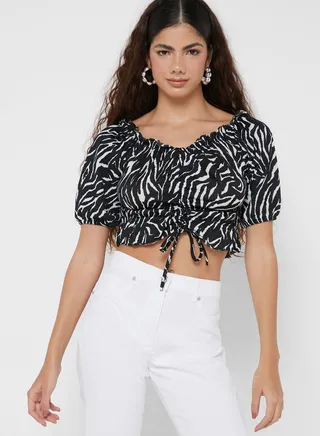 Printed Crop Top 