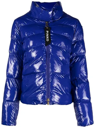 High-Shine Quilted Jacket
