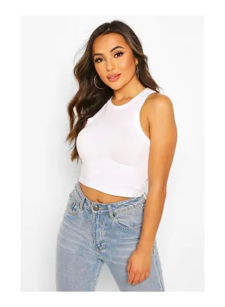 Petite Racer Crop Top 