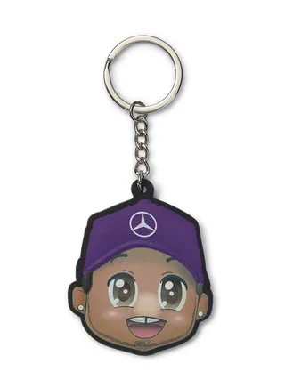 Mercedes-AMG Petronas 2024 Lewis Hamilton Caricature Keyring 
