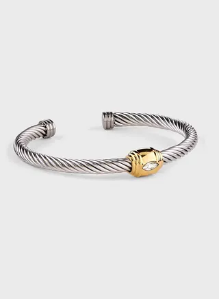 Stainless Steel Metal Cuff Bracelet 