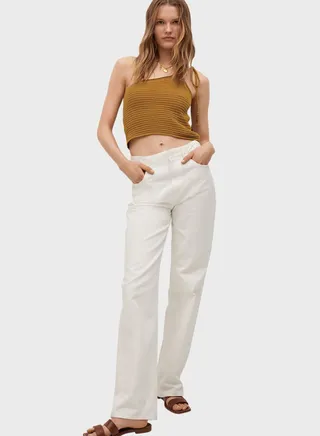 One Shoulder Crop Top 