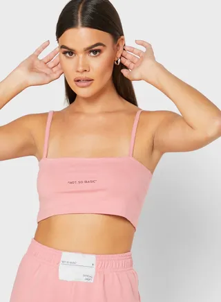 Square Neck Crop Top 