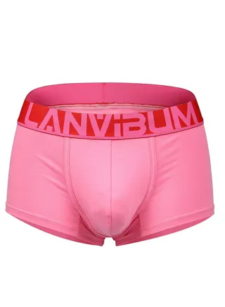 Student Youth Middle Waist Cotton Underwear Pink 