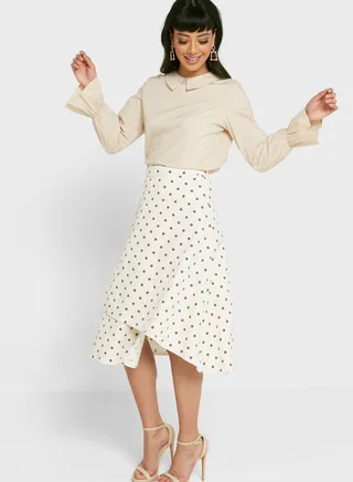 Layered Polka Dot Skirt 