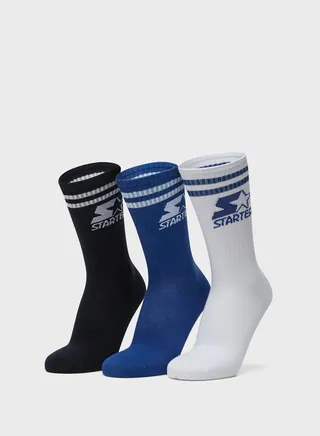 3 Pack Logo Crew Socks 