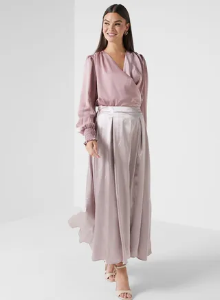 Satin A-Line Skirts