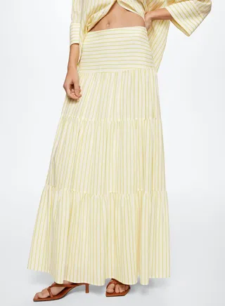 Striped High Waist Skirt