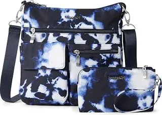 Baggallini Modern Everywhere Slim Crossbody (Navy Ink Tie-Dye) Cross Body Handbags