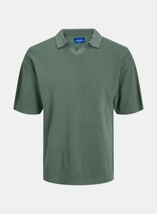 Linen Blend Knit Polo 