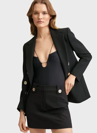 High Waist Mini Skirt 