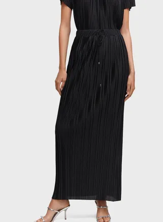 Pleated High Waist Skirt 