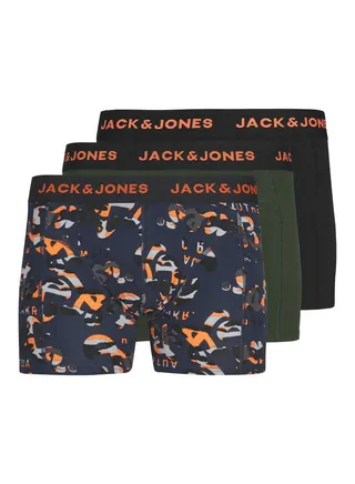Pack of 3 - Printed & Plain Trunks 