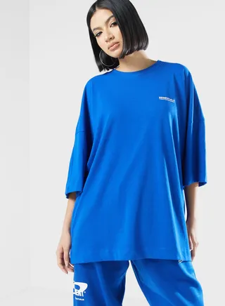 Exaggerated Space Printed T-Shirt