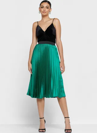 Plisse High Waist Skirt 