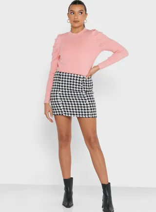 Checkered Skirt 