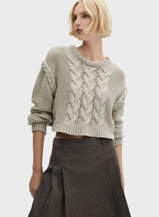 Pleated Mini Skirt 