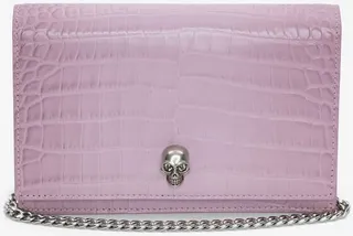 Women's Small Skull Bag In Antique Pink