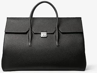 Campbell Extra-Large Pebbled Leather Weekender Bag